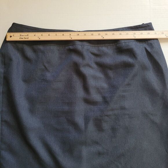 Le Suit Women's Blue Gray Skirt Elastic Waist Plus Sz 20W - Picture 7 of 9